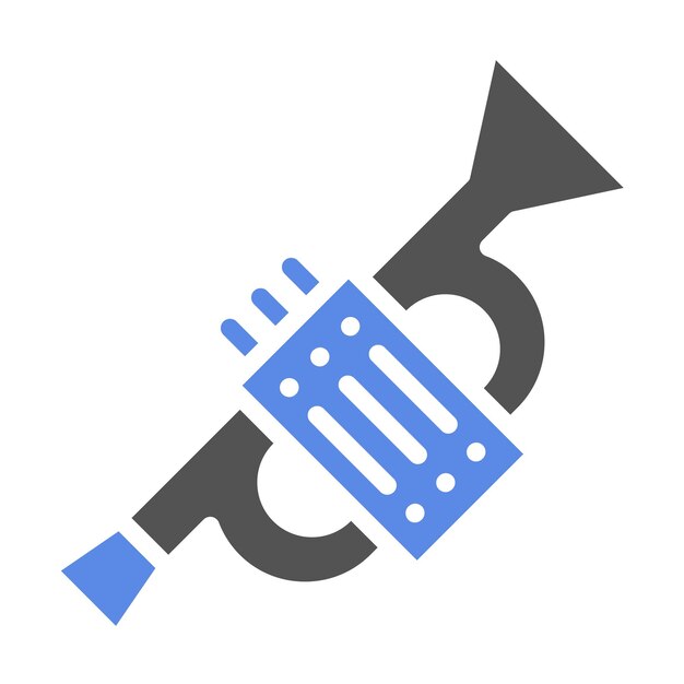 Diseño vectorial de estilo de icono de blues