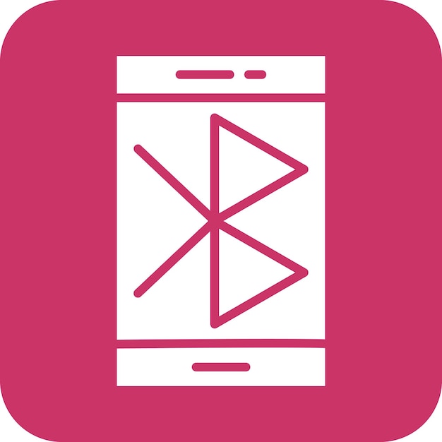 Diseño vectorial del estilo del icono Bluetooth