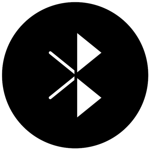 Vector diseño vectorial del estilo del icono bluetooth