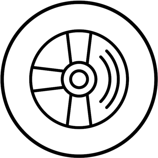 Diseño vectorial Estilo del icono de Bluray