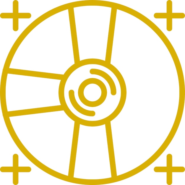 Diseño vectorial Estilo del icono de Bluray