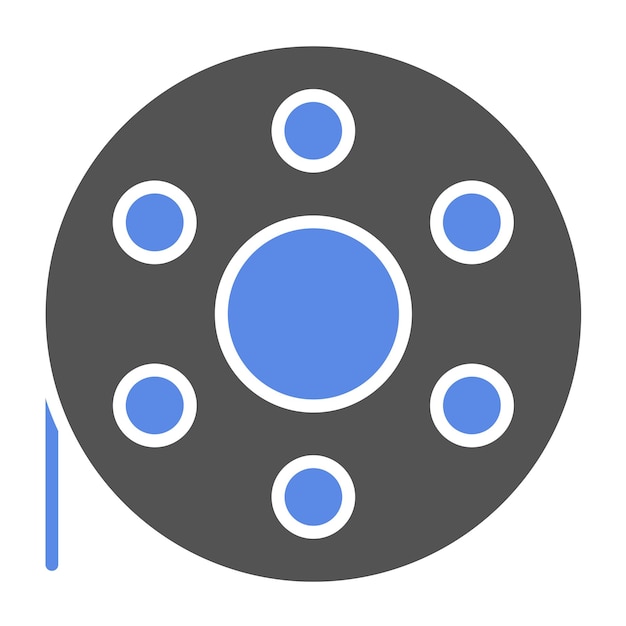 Diseño vectorial Estilo de icono de Bobbin