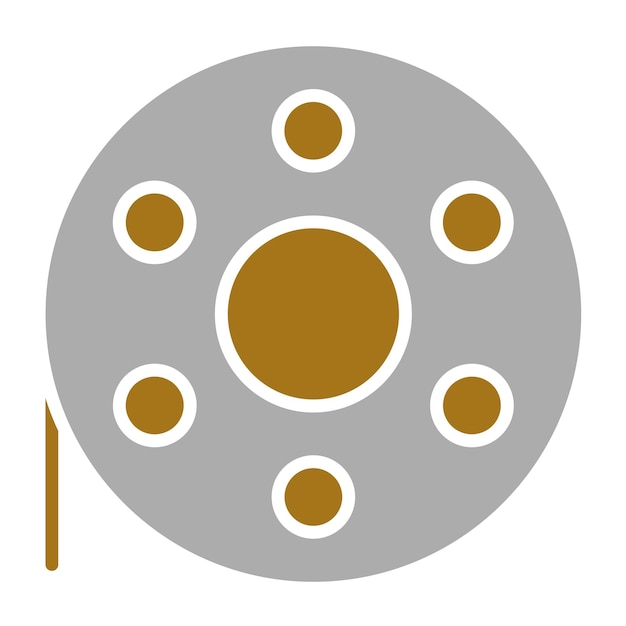 Diseño vectorial Estilo de icono de Bobbin