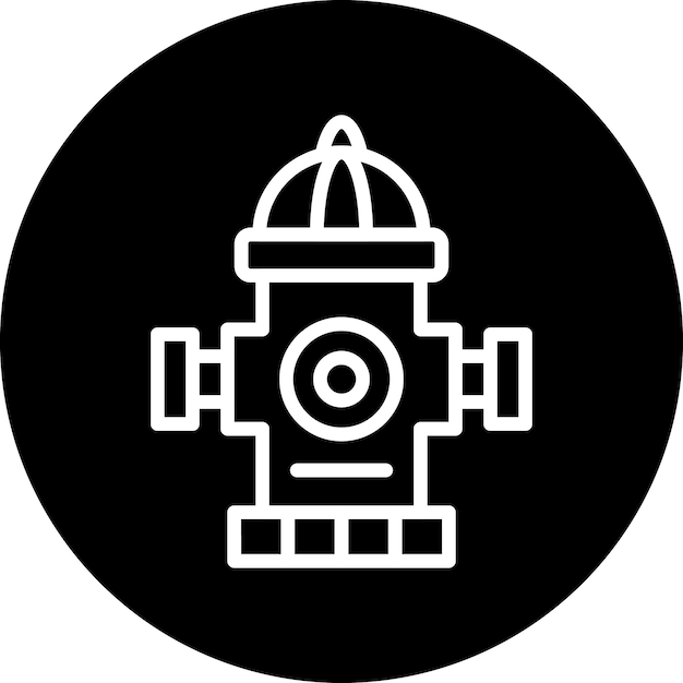 Diseño vectorial Estilo del icono de la boca de agua
