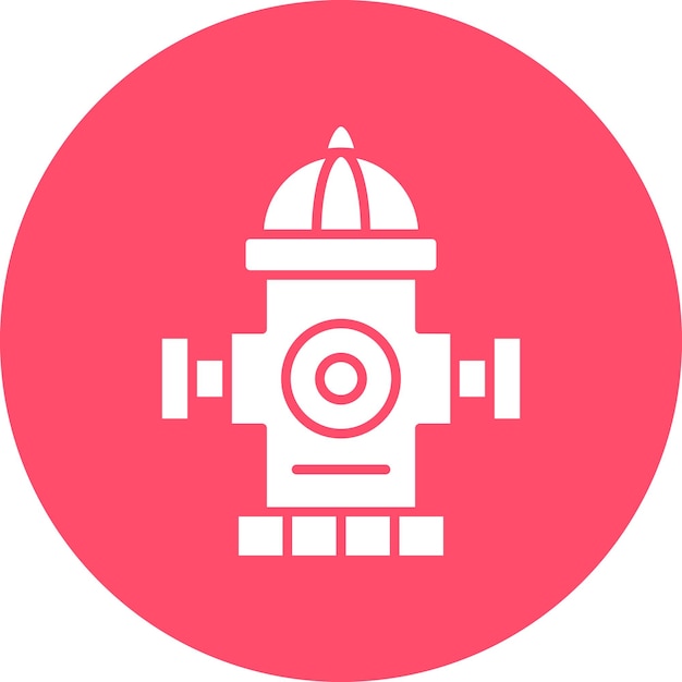Diseño vectorial Estilo del icono de la boca de agua