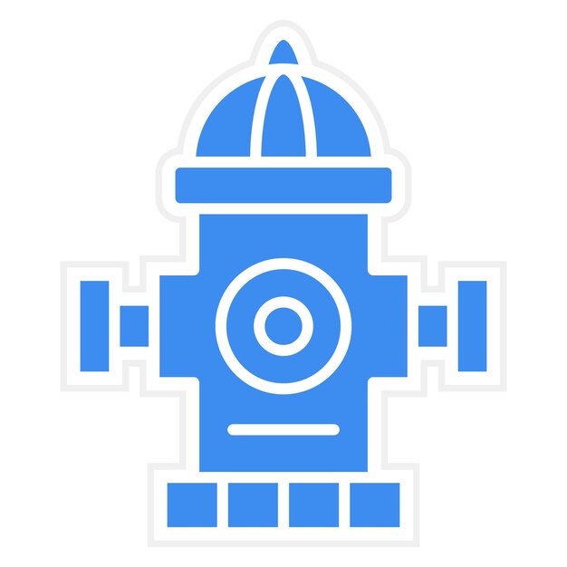 Diseño vectorial Estilo del icono de la boca de agua