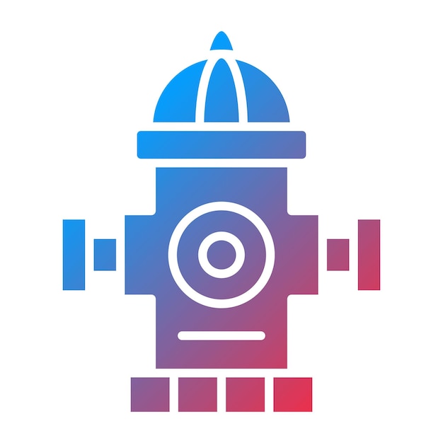 Diseño vectorial Estilo del icono de la boca de agua