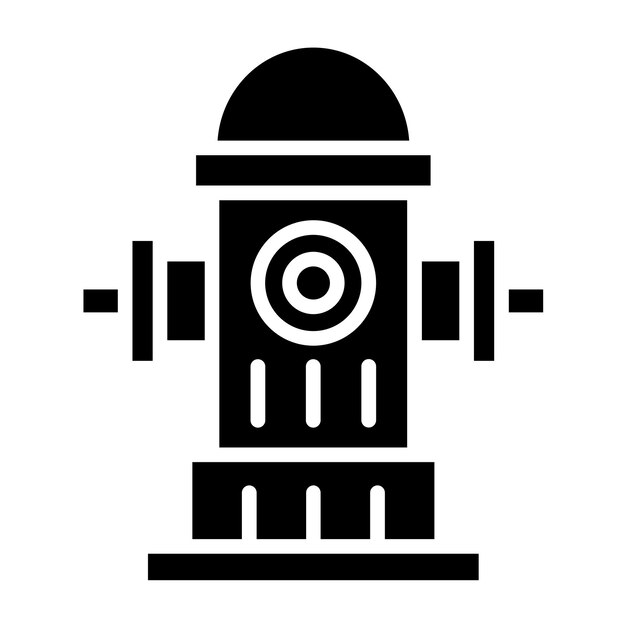 Diseño vectorial Estilo del icono de la boca de agua