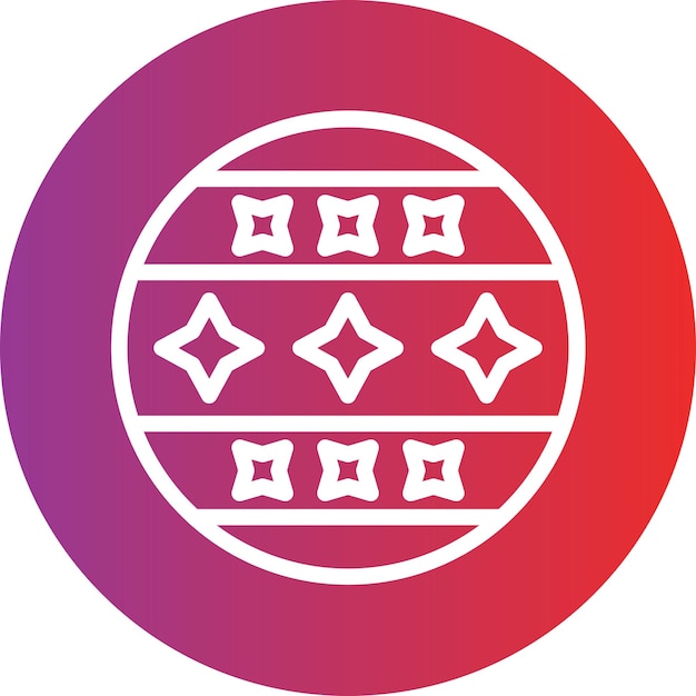 Diseño vectorial Estilo de icono de bola de circo