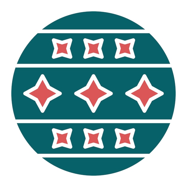 Diseño vectorial Estilo de icono de bola de circo