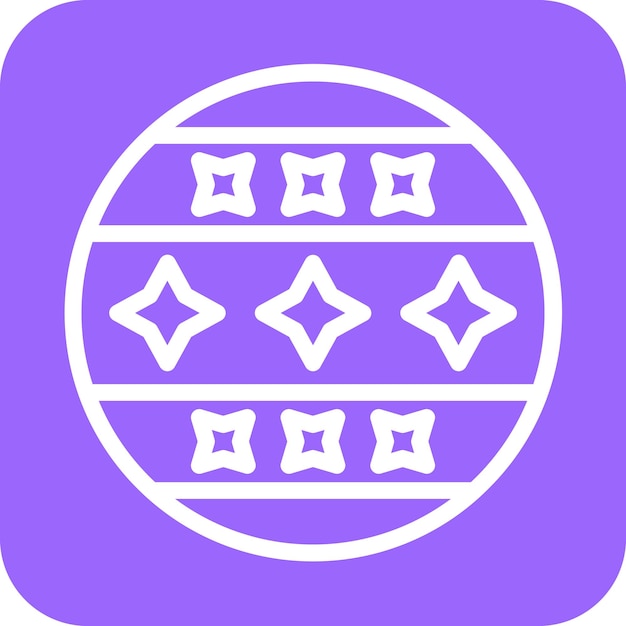 Diseño vectorial Estilo de icono de bola de circo