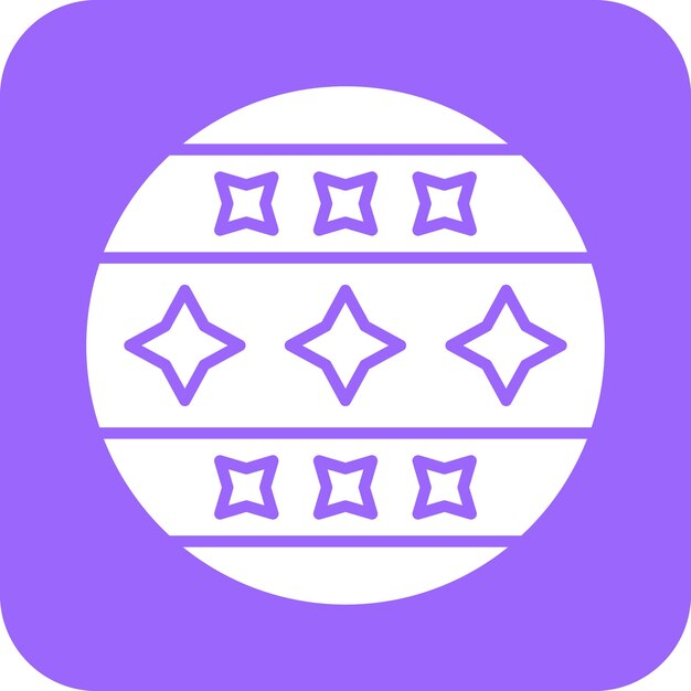 Diseño vectorial Estilo de icono de bola de circo