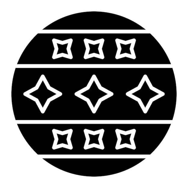 Diseño vectorial Estilo de icono de bola de circo