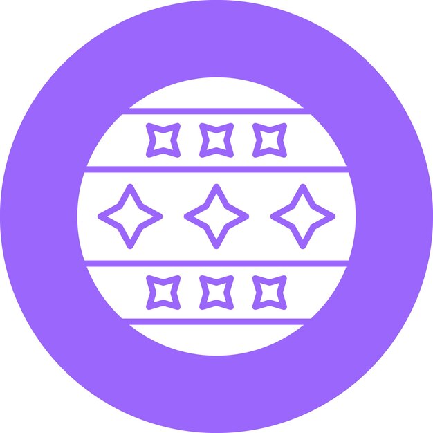 Diseño vectorial Estilo de icono de bola de circo