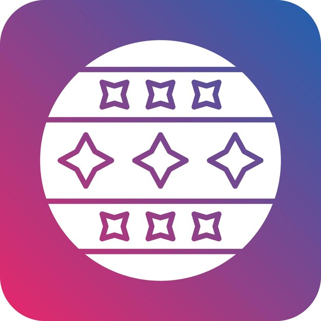 Diseño vectorial Estilo de icono de bola de circo