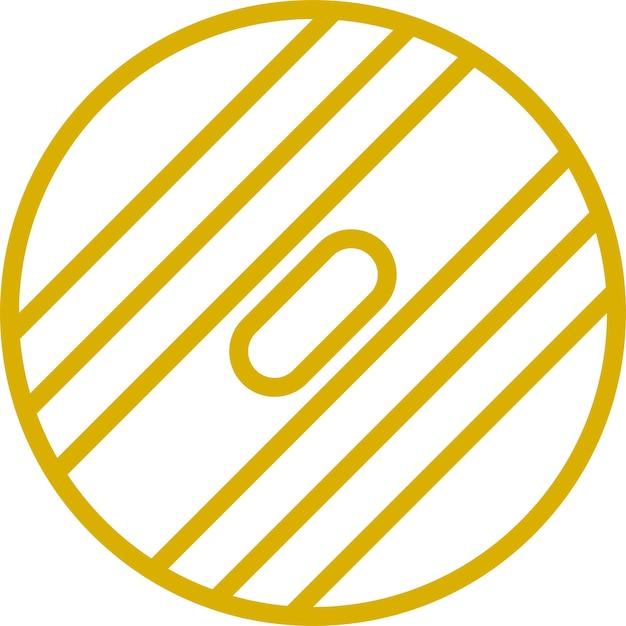 Diseño vectorial Estilo del icono de la bola de ejercicio