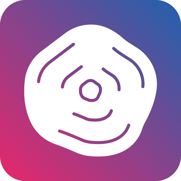 Diseño vectorial Estilo del icono de bola de nieve