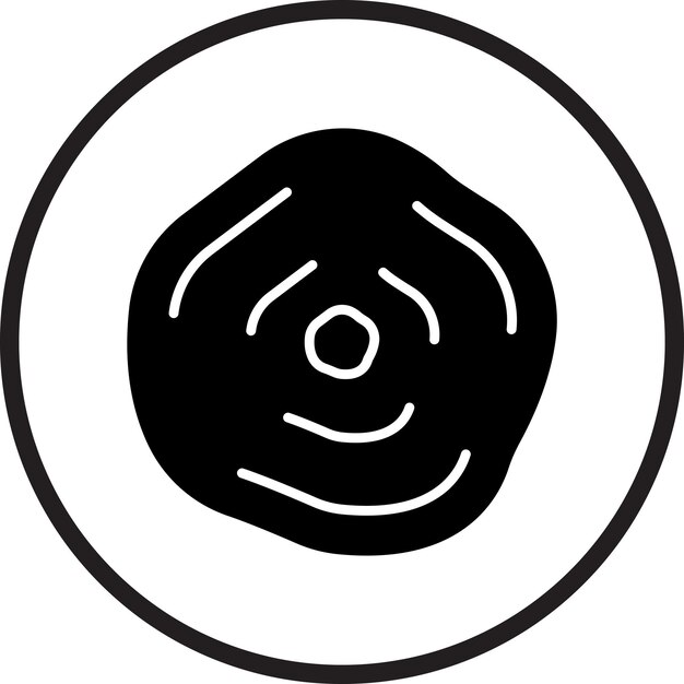 Diseño vectorial Estilo del icono de bola de nieve