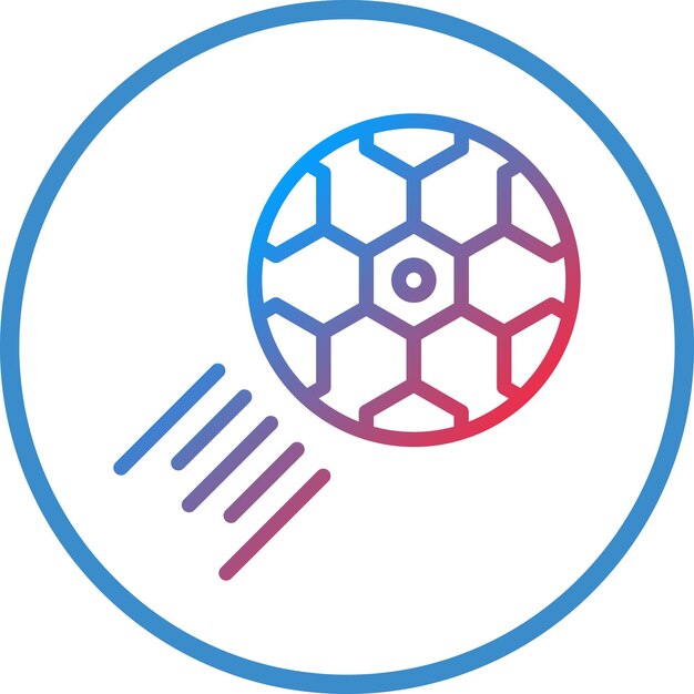 Diseño vectorial Estilo de icono de bola rápida