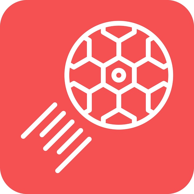 Diseño vectorial Estilo de icono de bola rápida
