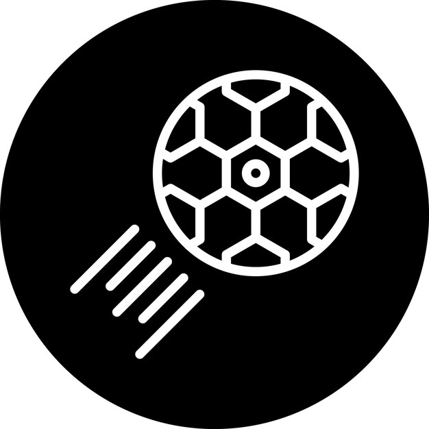 Diseño vectorial Estilo de icono de bola rápida