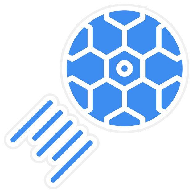 Diseño vectorial Estilo de icono de bola rápida