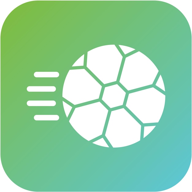 Diseño vectorial Estilo de icono de bola rápida