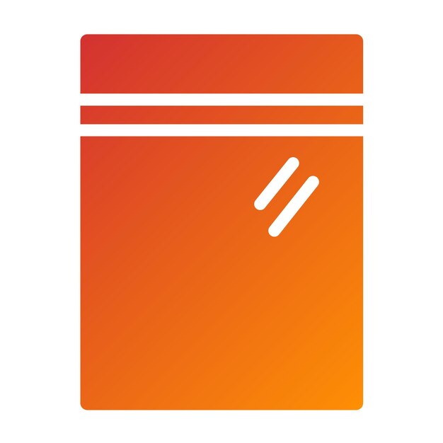 Diseño vectorial del estilo del icono de la bolsa de cierre