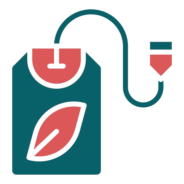 Diseño vectorial del estilo del icono de la bolsa de hierbas