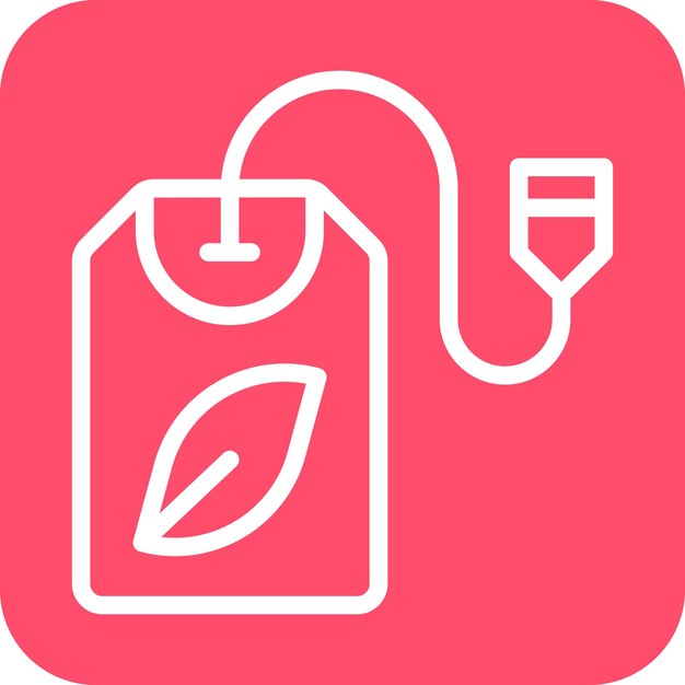 Diseño vectorial del estilo del icono de la bolsa de hierbas