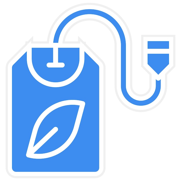 Diseño vectorial del estilo del icono de la bolsa de hierbas