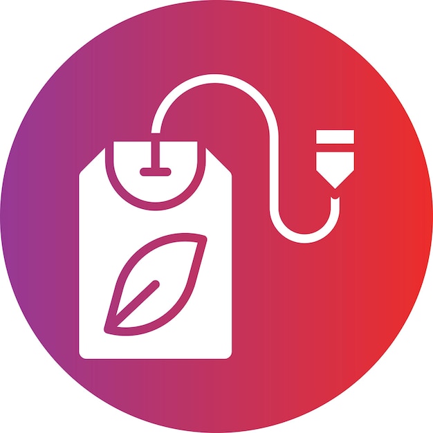 Diseño vectorial del estilo del icono de la bolsa de hierbas
