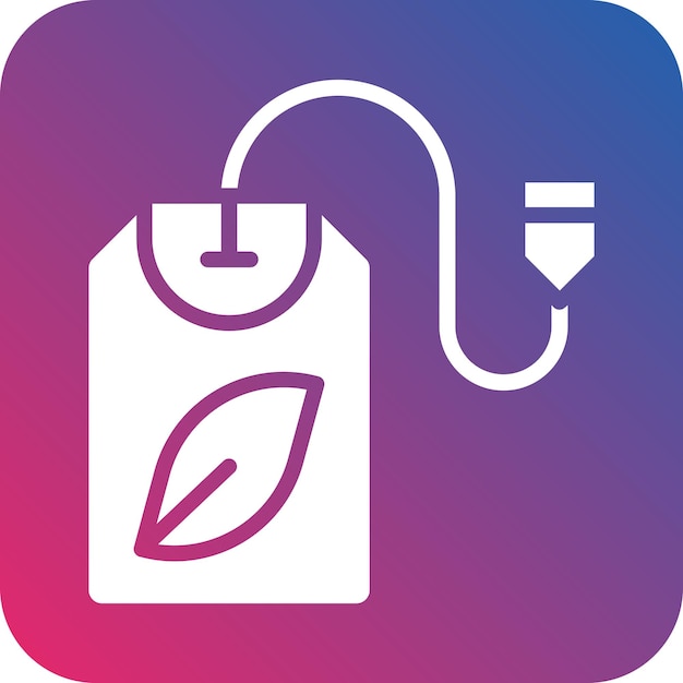 Diseño vectorial del estilo del icono de la bolsa de hierbas