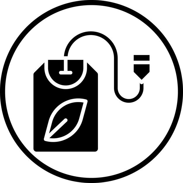 Diseño vectorial del estilo del icono de la bolsa de hierbas