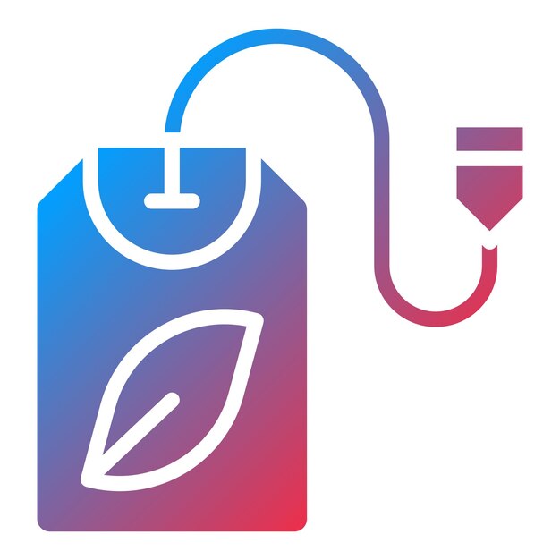 Diseño vectorial del estilo del icono de la bolsa de hierbas