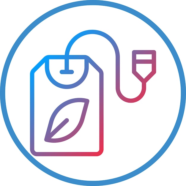 Diseño vectorial del estilo del icono de la bolsa de hierbas