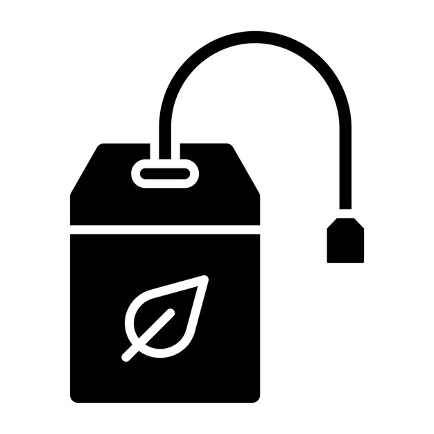 Diseño vectorial del estilo del icono de la bolsa de hierbas