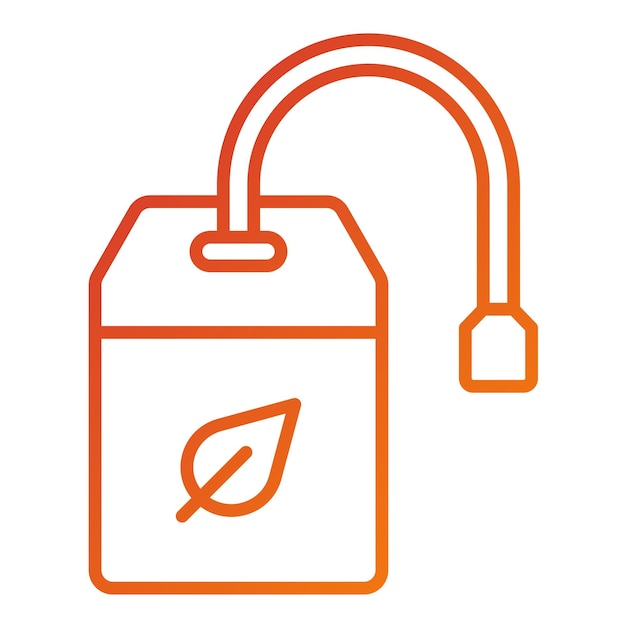 Diseño vectorial del estilo del icono de la bolsa de hierbas