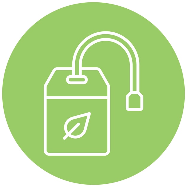 Diseño vectorial del estilo del icono de la bolsa de hierbas