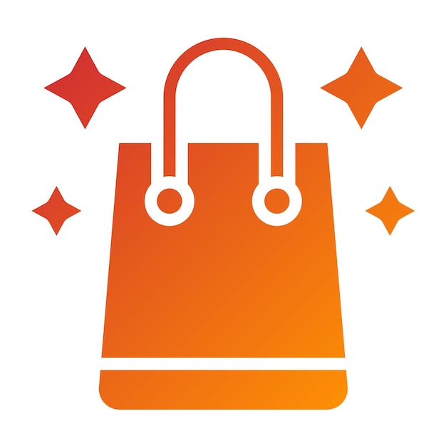 Diseño vectorial Estilo del icono de la bolsa de mercancías