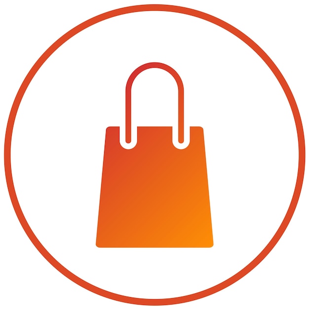 Diseño vectorial Estilo del icono de la bolsa de mercancías