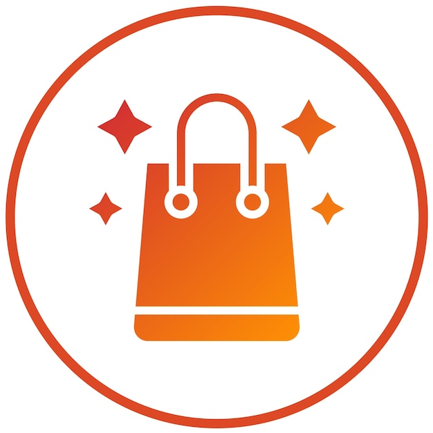 Diseño vectorial Estilo del icono de la bolsa de mercancías