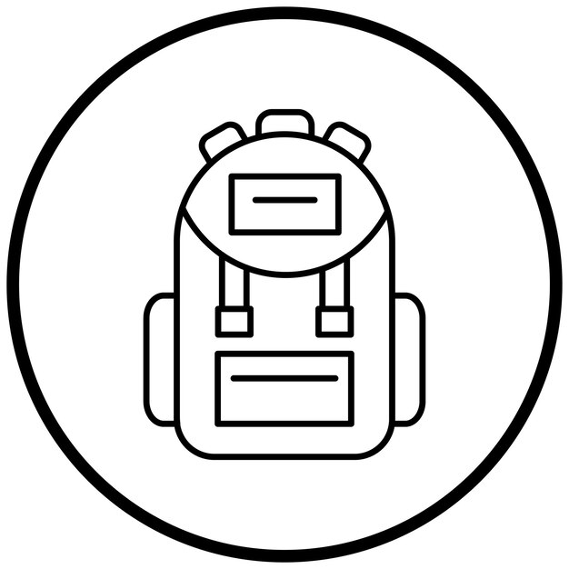 Diseño vectorial Estilo del icono de la bolsa