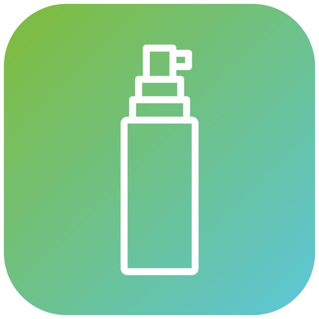 Diseño vectorial del estilo del icono de la bomba de botella
