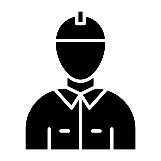Diseño vectorial Estilo de icono de bombero masculino