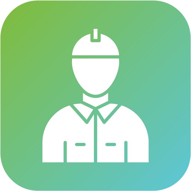 Diseño vectorial Estilo de icono de bombero masculino