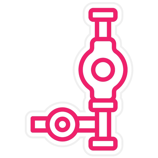 Diseño vectorial Estilo del icono de la bombilla de pipeta