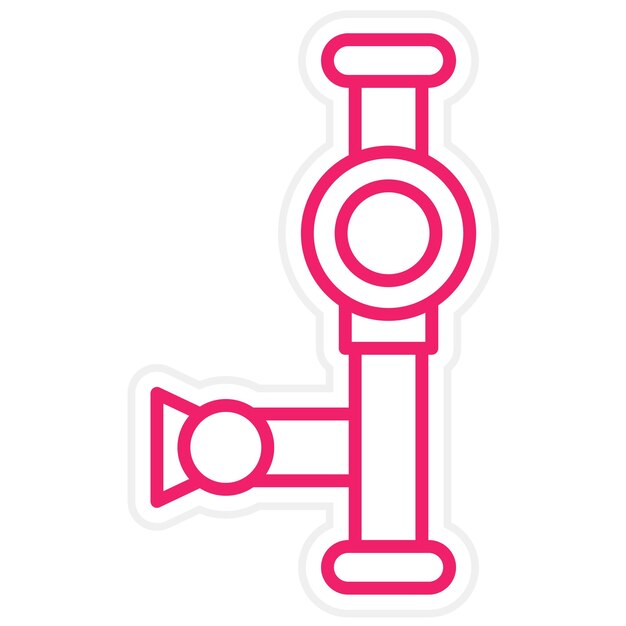 Diseño vectorial Estilo del icono de la bombilla de pipeta