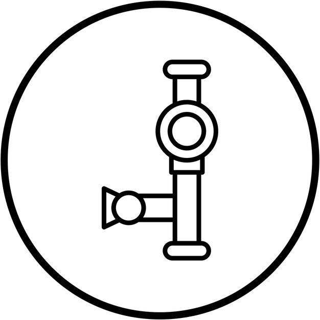 Diseño vectorial Estilo del icono de la bombilla de pipeta
