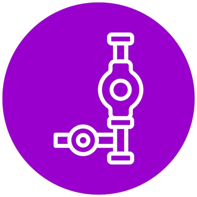 Diseño vectorial Estilo del icono de la bombilla de pipeta